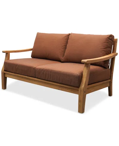 Macy's Bristol Loveseat, Created For  In Brown