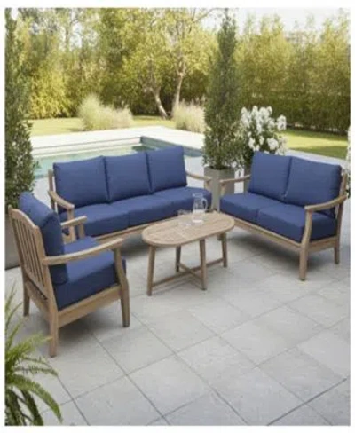 Macy's Bristol Outdoor Seating Collection Exclusively At Macys In Blue