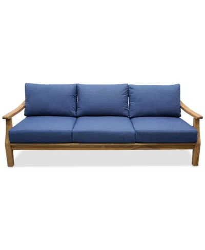 Macy's Bristol Sofa, Created For  In Blue