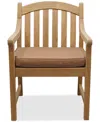 Macy's Bristol Teak Outdoor Dining Chair, Created For  In Brown