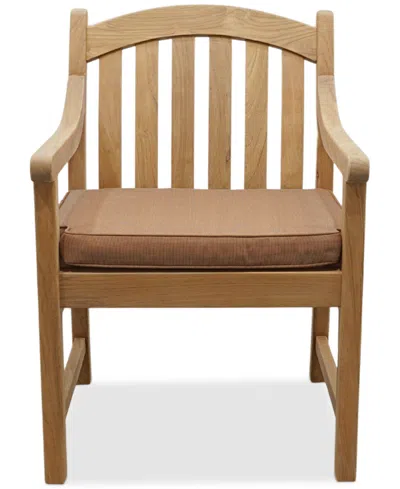 Macy's Bristol Teak Outdoor Dining Chair, Created For  In Brown