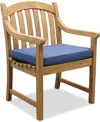 Macy's Bristol Teak Outdoor Dining Chair, Created For  In Brown