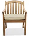 Macy's Bristol Teak Outdoor Dining Chair, Created For  In Brown