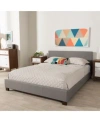Macy's Brodyn Upholstered Bed Collection Quick Ship In Gray