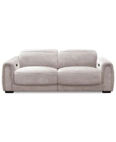 Macy's Brownell 2-pc.sofa Sectional With 2 Power Motion Chairs, Exclusively At  In Gray