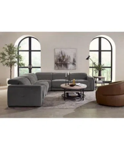 Macy's Brownell Fabric Sectional Collection Exclusively At Macys In Gray