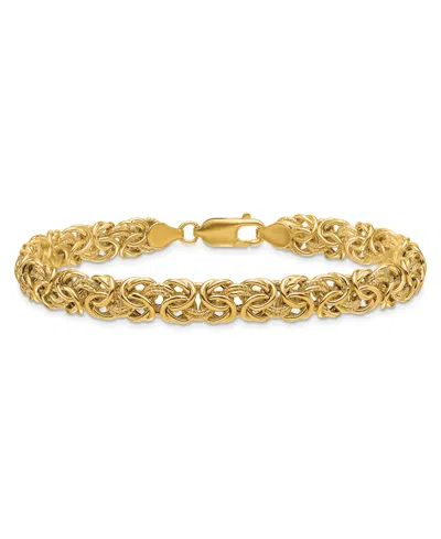 Macy's Byzantine Chain Bracelet In 18k Yellow Gold