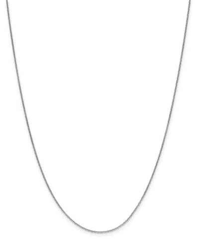 Macy's Cable Chain Necklace In Platinum In White