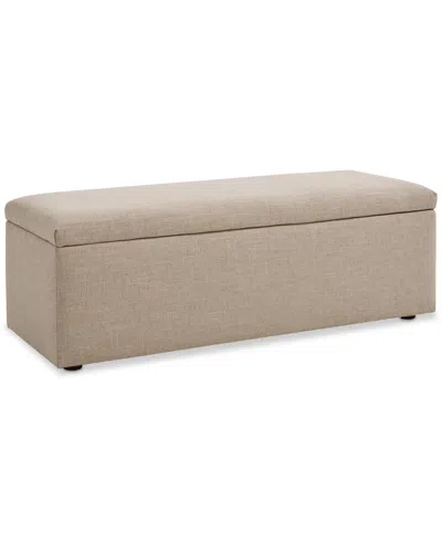 Macy's Cadelyn Storage Bench In Gypsy Cream