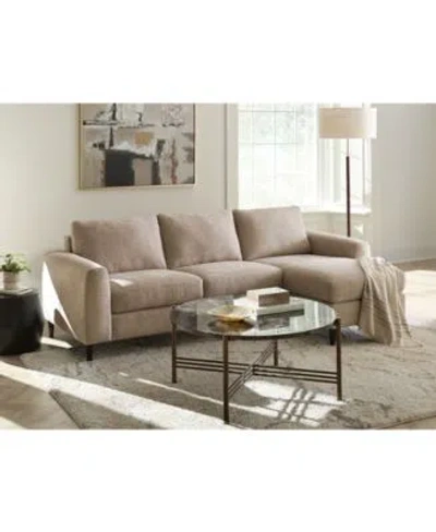 Macy's Calvus Fabric Sectional Collection Created For Macys In Brown