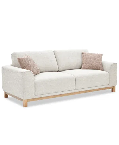 Macy's Camelle 2-seat Fabric Sofa,  Exclusive In White