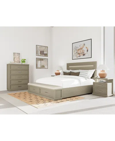 Macy's Cascade 3-pc. Bedroom Set (king Storage Bed, Chest & Nightstand) In No Color