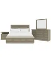 Macy's Cascade 3-pc. Bedroom Set (queen Storage Bed, Chest & Nightstand) In No Color