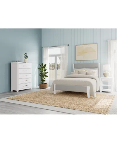MACY'S CATRIONA 3PC BEDROOM SET (FULL UPHOLSTERED BED, CHEST & OPEN NIGHTSTAND), CREATED FOR MACY'S