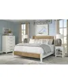 Macy's Catriona 3pc Bedroom Set (king Woven Bed, Chest, Open Nightstand) In No Color