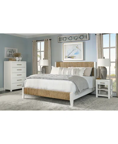 Macy's Catriona 3pc Bedroom Set (king Woven Bed, Chest, Open Nightstand) In No Color