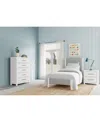 Macy's Catriona 3pc Bedroom Set (twin Upholstered Bed, Chest & 2-drawer Nightstand), Created For