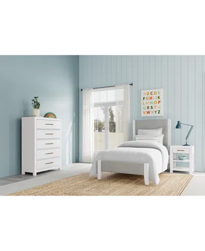 Macy's Catriona 3pc Bedroom Set (twin Upholstered Bed, Chest & Open Nightstand), Created For