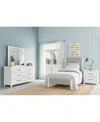Macy's Catriona 3pc Bedroom Set (twin Upholstered Bed, Dresser & 2-drawer Nightstand), Created For