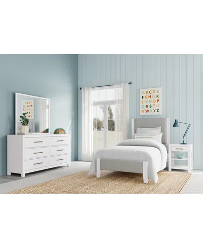 Macy's Catriona 3pc Bedroom Set (twin Upholstered Bed, Dresser & Open Nightstand), Created For