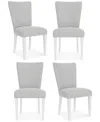 MACY'S CATRIONA 4 PC. UPHOLSTERED SIDE CHAIR SET