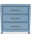Macy's Catriona Blue Drawer Chest In Cabana Blue