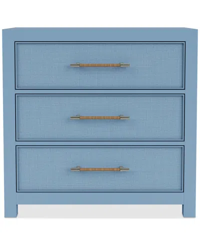 Macy's Catriona Blue Drawer Chest In Cabana Blue