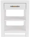 Macy's Catriona Open Nightstand In White