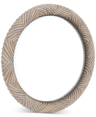 Macy's Catriona Round Mirror In Hemlock