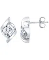 Macy's Macys Certified Lab Grown Diamond Stud Earrings In Metallic