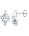 Macy's Macys Certified Lab Grown Diamond Stud Earrings In Silver