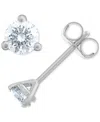 Macy's Certified Near Colorless Diamond Stud Earrings (1/3 Ct. T.w.) In 18k White Or Yellow Gold In White Gold
