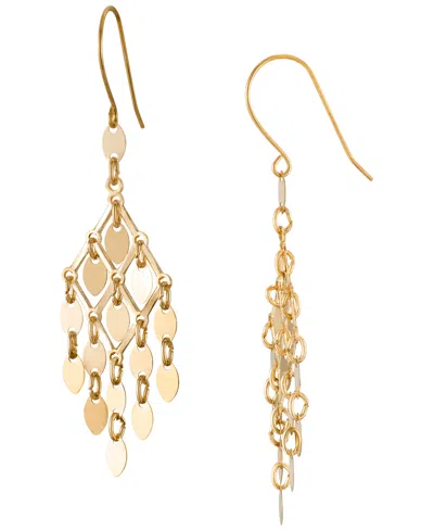 Macy's Chandelier Dangler Earrings In Gold In Yellow