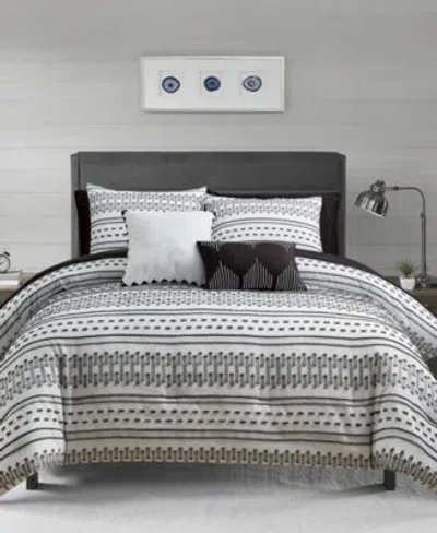 Macy's Macys Chaplin 9 Pc. Comforter Sets In Black,white