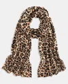 Macy's Charter Club Women's 100% Cashmere Animal-print Scarf, Exclusively At  In Brown