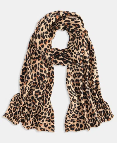 Macy's Charter Club Women's 100% Cashmere Animal-print Scarf, Exclusively At