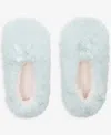 Macy's Charter Club Women's Faux-fur Ped Slipper Socks,  Exclusive In Blue