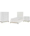 Macy's Chelsea 3-pc. Bedroom Set (full Storage Bed, Chest & Nightstand) In Transparent