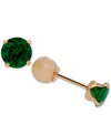 Macy's Children's Cubic Zirconia Birthstone Reversible Earrings In 14k Gold In May