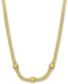 Macy's Citrine (5-1/4 Ct. T.w.) & White Topaz (7/8 Ct. T.w.) Weave Link 18" Collar Necklace Set In 14k Gold In Citrine
