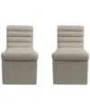 Macy's Clave 2-pc. Dining Chair Set, Created For  In Linen