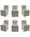 Macy's Clave 6-pc. Dining Chair Set, Created For  In Linen