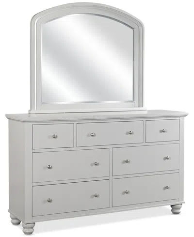 Macy's Closeout! Cambridge Grey Double Dresser Mirror In White