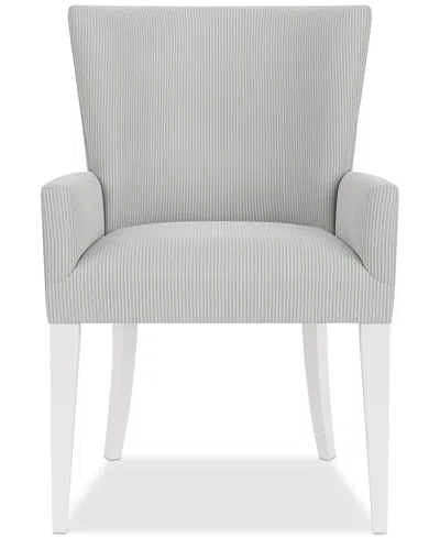 Macy's Closeout! Catriona Striped Upholstered Arm Chair, Created For  In Transparent