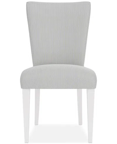 Macy's Closeout! Catriona Striped Upholstered Side Chair, Created For  In Transparent