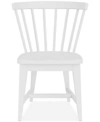 Macy's Closeout! Catriona Wood Side Chair In White