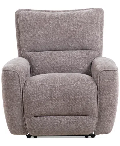 Macy's Closeout! Deklyn 40" Zero Gravity Fabric Recliner, Created For  In Brown