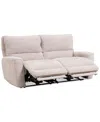Macy's Closeout! Deklyn 76" 2-pc. Zero Gravity Fabric Sofa With 2 Power Recliners, Created For  In Cobblestone