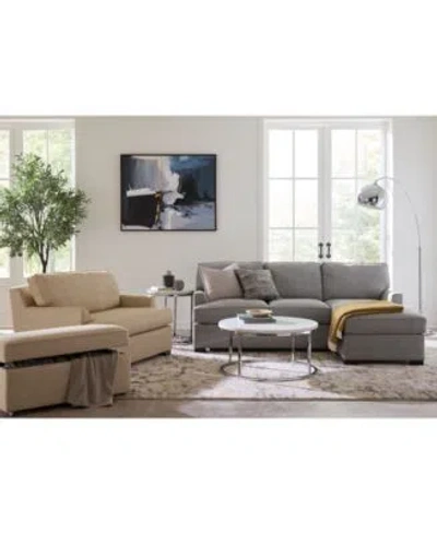 Macy's Closeout Kaelie Fabric Sectional Collection Created For Macys In Silver