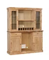 Macy's Logans Edge Back Bar And Hutch In Brown